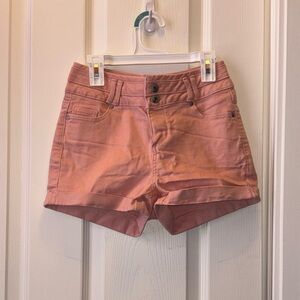Blue Spice High Waist Pink Shorts